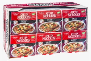 Nissin Cup Noodles, Beef Flavor - 2.25 Oz Tub #6087413