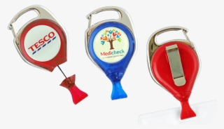 Custom No Twist Carabiner Badge Reel With Card Clip - Carabiner #6088602