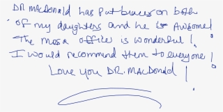 Macdonald Has Put Braces On Both O My Daughter And - Handwriting #6090631 Macdonald Has Put Braces On Both O My Daughter And - Handwriting #6090631