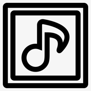 Musical Note Outline Symbol Inside Two Squares Comments - Рамазан Айы Кабыл Болсын #6095213