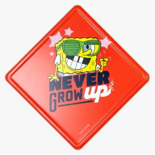 Never Grow Up Metal Door Sign - Spongebob Squarepants 144 Pages Coloring & Activity #6095407