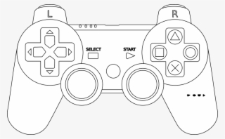 Manette Ps3 Dessin Png - Video Game Controller Clip Art #6095560