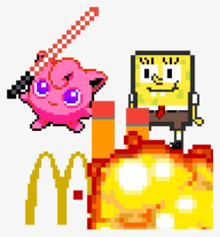 Spongebob - Jigglypuff Perler Necklace #6095743