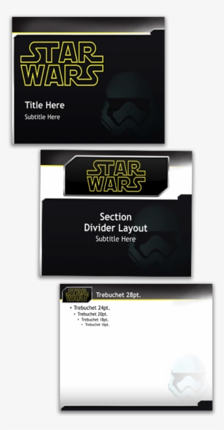 We Also Created This Star Wars Themed Template Back - Star Wars #6098654