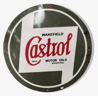 Enamelled Castrol Plate #6098901