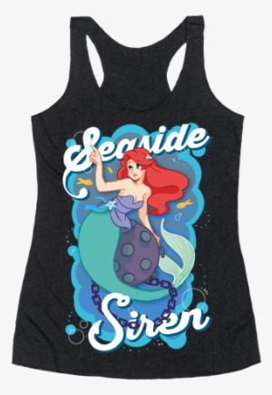 Seaside Siren Racerback Tank Top - Partners In Wine Shirt #610117