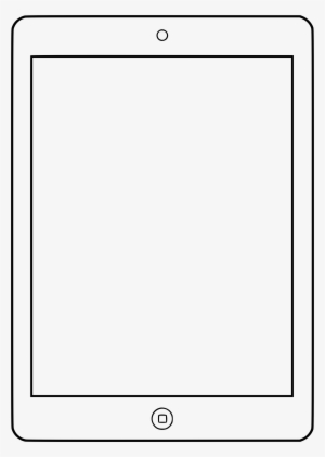 Ipad Clipart Black And White #610370