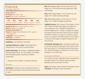 Monstercortazor, The Young Adult Black Dragon - Document #610751