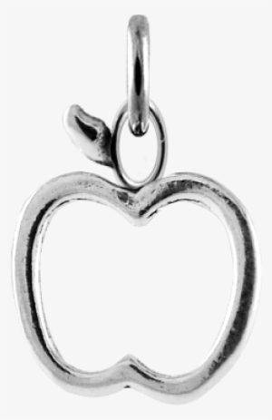 Sterling Silver Apple Outline Charm - Locket #610945