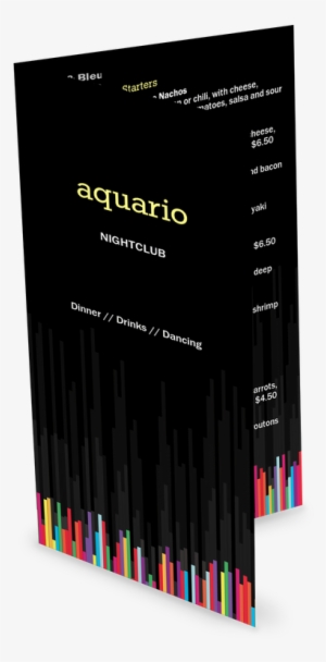 Club Party Takeout Menu - Menu #610967