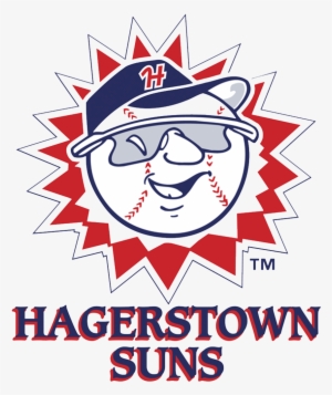 While The Logos Of The Hagerstown Suns And Their Parent - Hagerstown Suns Logo #611236