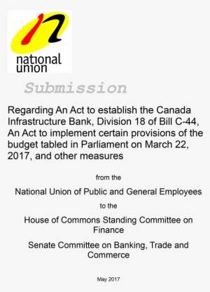 Nupge Submission On Bill C44 May 19 2017-1 - Nupge #612311