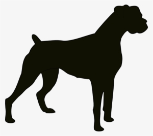 Similar Cliparts - - Boxer Dog Silhouette Vector #612507