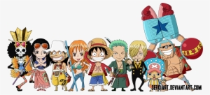 Chibi Straw Hat Pirates By Sergiart - One Piece Chibi #612671