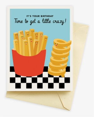 Curly Fry Card - Cartoon Curly Fry #612702