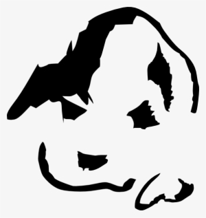 Puppy Face Lineart Svg Clip Arts 564 X 597 Px #612786