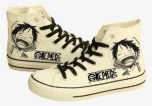 One Piece Luffy Canvas Sneakers - Telacos Fairy Tail Canvas Shoes Cosplay Shoes Sneakers #612915