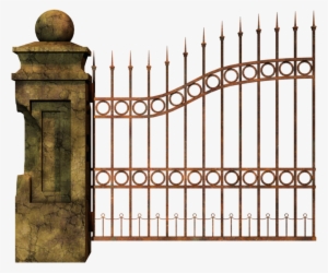 Share This Image - Gate Transparent Graveyard Png #613404