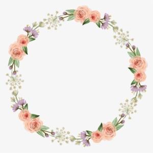 Watercolour - Vòng Hoa Vector Png #613434