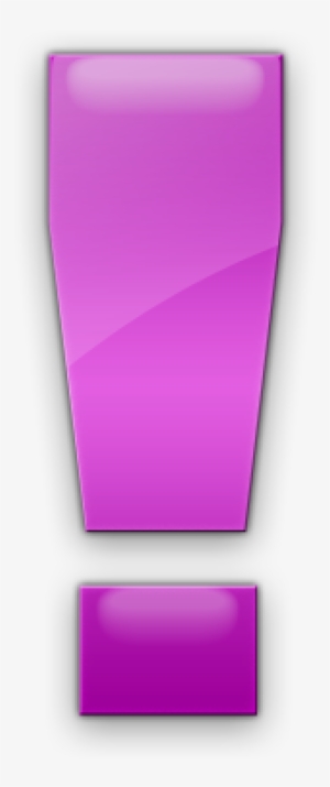 073192 Pink Jelly Icon Alphanumeric Exclamation Point - Plastic #613675