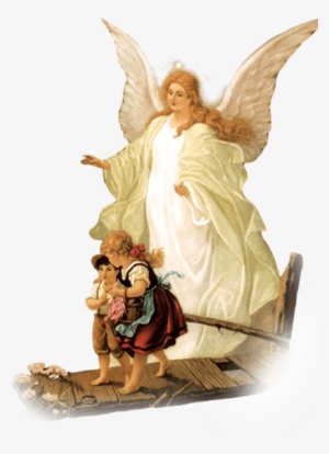 Collection Of Free Angel Transparent Holy - Guardian Angel Crossing The Bridge #614171