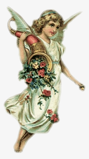 Tarjetas Navide As Estan En Formato Png Con Fondo Transparente - Victorian Angel Christmas Clipart #614172