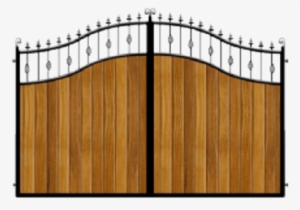 Wood And Metal Driveway Gate - Pvc Panels For Gates #614233