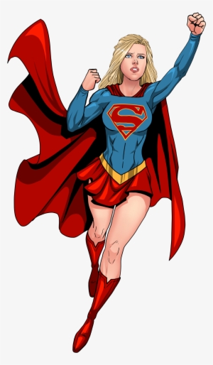 Supergirl By Willnoname - Easy Supergirl Cartoon Drawing #614236