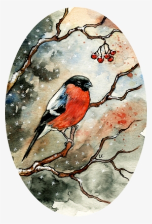 Christmas Card By Liga-marta On Deviantart - Watercolor Painting #614469