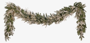 Garland Christmas Snow - White Christmas Garland Png #614557