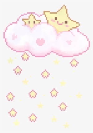 Me My Edits Kawaii Stars Pixel Art Pixel Transparent - Cute Pixel Transparent #615332