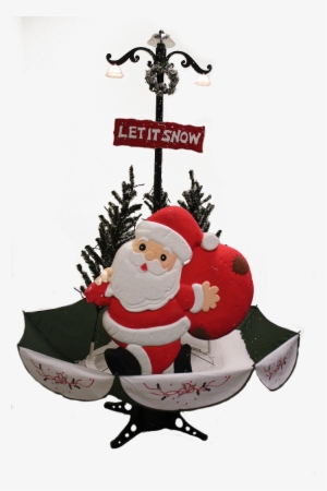 The Santa Snowing Christmas Tree - Fond D Écran De Noel #615391