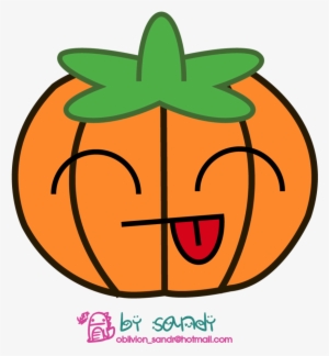 Kawaii Pumpkin By Sandy-oblivion On Deviantart Vector - Kawaii Pumpkin #615705