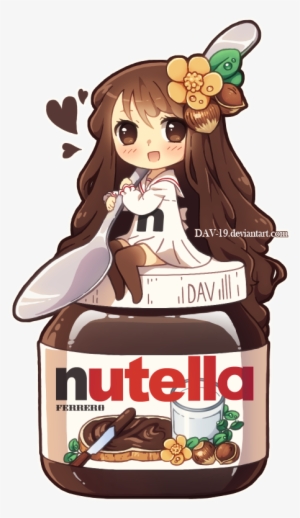 Nutella Clipart Transparent Background - Chibi Nutella #615970