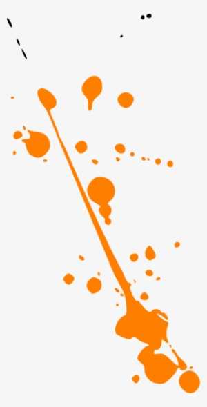 Paint - Orange Paint Splash Png #616107