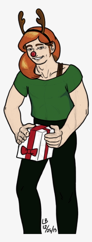 A Jaunty Picture Of Mac Sporting A Reindeer Antler - Cartoon #616133