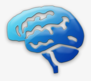 Free Icons Png - Brain Blue Transparent Background #617695