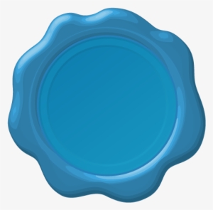 Blue Wax Seal 2 - Circle #618433