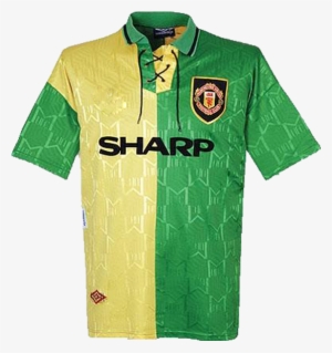 1992-1994 Manchester United Third Green/gold Shirt - Retro Man Utd Shirts #619915