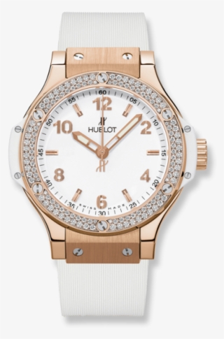 Gold White Diamonds - Hublot Women Watches #6101102