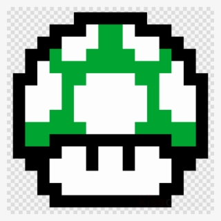 8 Bit 1 Up Clipart 8-bit Mario Bros - 1 Up Mushroom #6102493