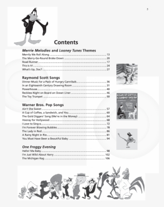 The Looney Tunes Songbook Thumbnail - Looney Tunes Piano Sheet Music #6110491