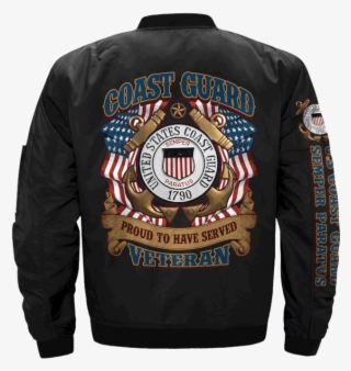 Us Coast Guard Proud To Have Served Veteran Over Print - Navy Retired Jacket #6112559