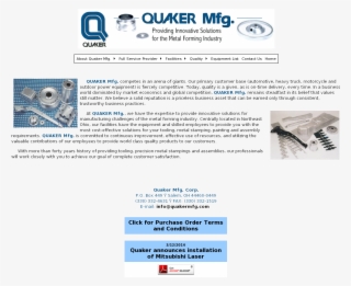 Quaker Manufacturing Competitors, Revenue And Employees - Online Advertising #6113481