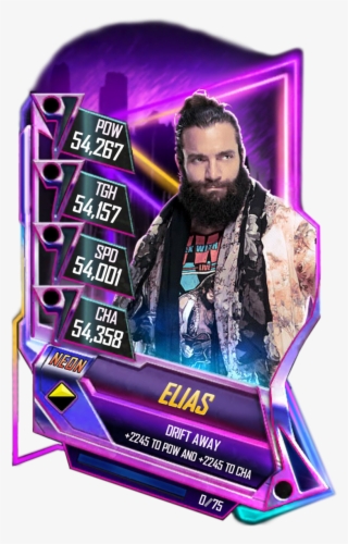Elias S5 23 Neon - Neon Card Wwe Supercard #6118870