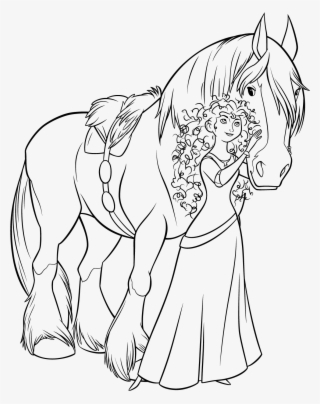 Merida-angus - Desenho Para Colorir Princesa Valente #6120768