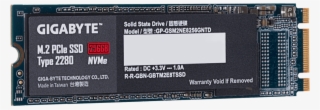 Starting At The Lowest Capacity, The 128gb Nvme Drive - Gigabyte Ssd M 2 256gb Nvme #6122335