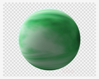 Green Gas Planet Png Clipart Planet Gas Giant - Clipart Red Light #6123738