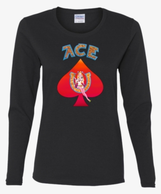Ace Red Spade Ladies' Cotton Long Sleeves T-shirt - Grateful Dead Bob Weir - Ace [cd] Usa Import #6123889