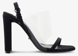 Shaq Black Elastic Heels - Women's Tony Bianco Sandal, Size 10 M - Black #6124179